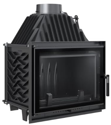 Bricosol Chimenea de leña de hierro fundido ZUZIA ECO DECO 12 kW Ø 200