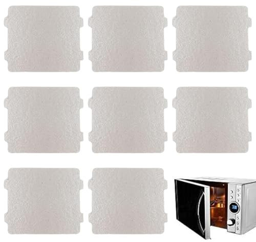 BEPSYOM 8 Hoja de Mica, Placa de Mica Microondas Universal, Accesorios de Placas de Mica, Cortable Cubierta de la Guía de Onda, Mica Microondas, para Microondas