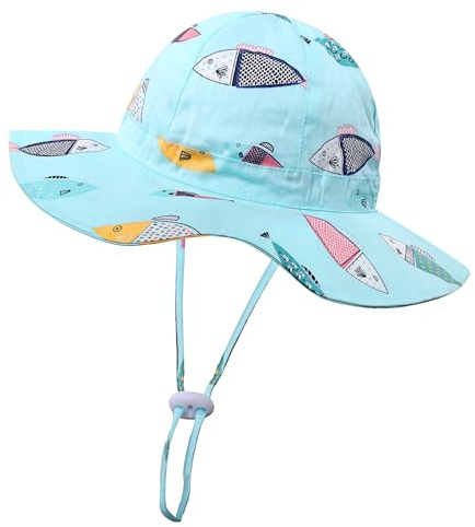 KAKU NANU Sombreros para el Sol Bebe Gorros Proteccion UV Bebe Niña Niño UPF 50 Verano Piscina Playa S(6-18 Meses),M(18 Meses-5 Años)