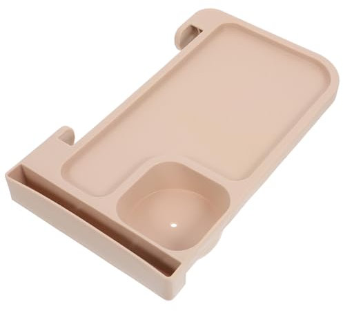 KONTONTY Portavasos Lateral Compacto y Ligero para Silla Ovalada Ocio, Bandeja Estable de Abs para Camping y Picnic, Accesorio Práctico para Sillas Plegables