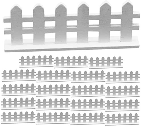 iplusmile 20stücke Miniatur Zäune Für Garten Dekor Kleine Lattenzäune Micro Landschaft Zäune Für Puppe Bauernhof DIY Requisiten Blumentopf Landschaftsschmuck