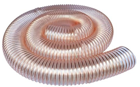 WDFYM 0,63mm Meterware - Mittelschwerer PU Absaugschlauch, Förderschlauch flexibel, antistatisch, Abriebfest, schwer entflammbar(Dia-2.4inch(60mm))