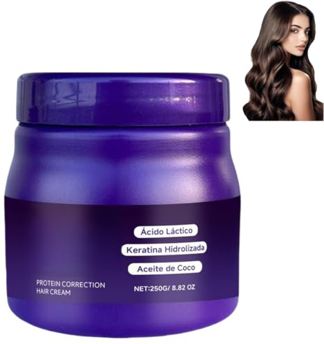 Keratin-Haarglättungscreme, Haarglättungscreme, natürlich seidig, Schluss mit Frizz, lang anhaltendes Styling