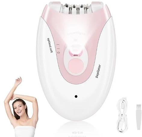 Epilator for Women, 2 speeds Electric Shaver for Women, Cordless Rechargeable epilator with LED Light for Face Body Armpit Bikini Leg Hair Removal
