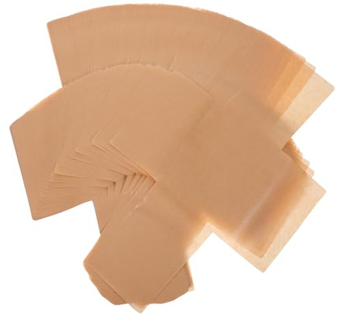BESPORTBLE 100pièces Papier Sulfurisé pour Moules à Pain Prédécoupé Antiadhésif Résistant Chaleur pour Cuisson et Pâtisserie
