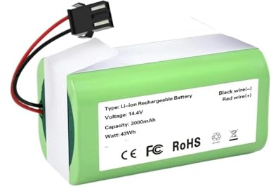 Batería De 3000 MAh, Compatible con Conga, Excellence 1090, 990, 950 Y 1790, Ecovacs Deebot N79, N79S, DN622, RoboVac11 Y Netbot S14 Y S15.(3000mAh)