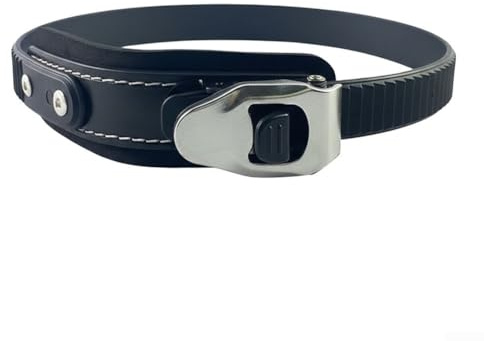 Sangle réglable pour patins à roulettes en ligne avec boucle en alliage d'aluminium pour patins de hockey et skis - Ceinture de fixation sécurisée - Noir - 50 cm de long - Pour enfants, adolescents et