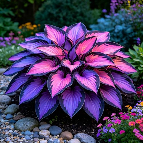 Bulbi di Hosta/Resistenti Perenne/Facile da curare/Foglie vivaci/Perfette per giardini/Perfetta per principianti-4Rizomi-B