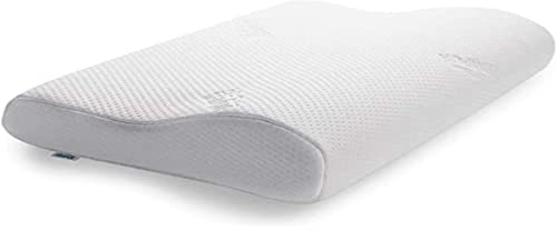 TEMPUR Original Schlafkissen Memory Foam, ergonomisches Nackenstützkissen für Seiten- und Rückenschläfer, Liegefühl fest, Queen M (61 x 31x 10/7), Weiß