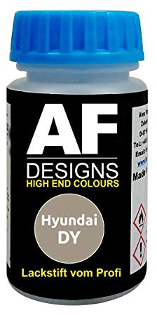 Alex Flittner Designs Lackstift für Hyundai DY Silky Beige Metallic schnelltrocknend Tupflack Autolack