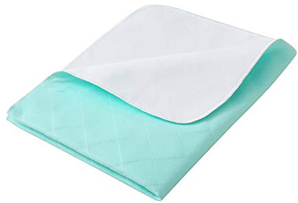 Beedsooth Inkontinenzunterlage Waschbar 86x132 cm Grün | Wiederverwendbar Bettunterlage Wasserdicht Atmungsaktiv Saugfähig Matratzenschoner für Kinder oder Erwachsene