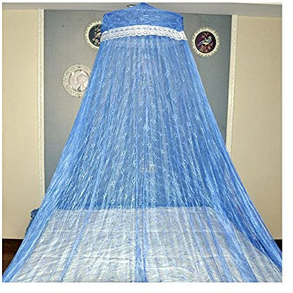 Uteruik - Zanzariera a baldacchino per letto da appendere, in pizzo, per bambini, protezione contro gli insetti, decorazione per interni ed esterni (#C)