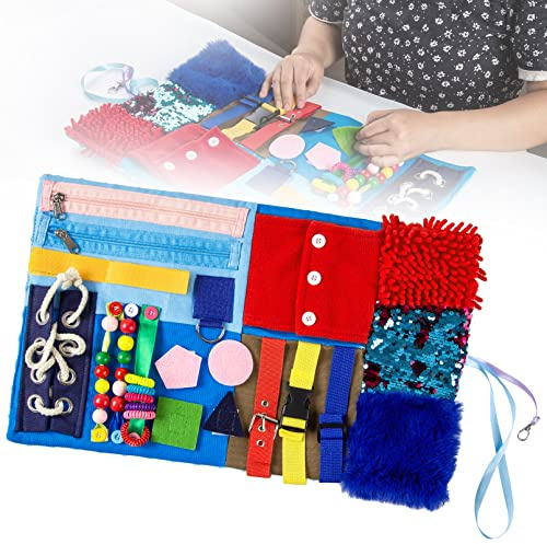 Couverture sensorielle pour personnes âgées, produits de démence Alzheimers, couverture sensorielle, jouet antiperte de mémoire, coussin d'activités autistes, soulagement de l'anxiété, améliore la