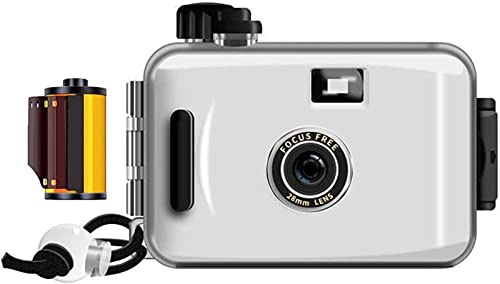 Disposable Camera Single Use Film Camera/Reusable 35mm Film Camera,One time Imaging,5m Waterproof,Retro Style Film Camera Multipack(Size:35mmFlim,Color:white tea)