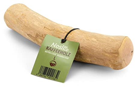 Nosli Kauholz Kaffeeholz für Hunde • Holzknochen für Hund • Hundespielzeug • Zahnpflege • Ohne Koffein • Größe: L