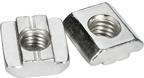 25 Stück Nutensteine M8 Nut 8 für Alu-Profil 30x30mm,Kohlenstoffstahl vernickelt