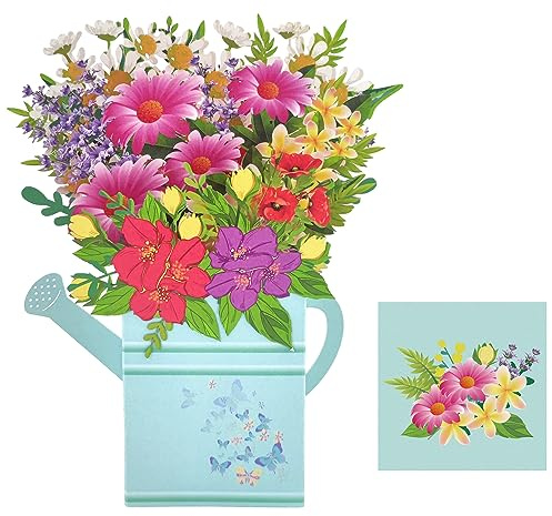 ABSOFINE Pop Up Geburtstagskarte 3D gänseblümchen blumen karte danke mit umschlag fur gute besserung Geburtstag Freundin Geschenk zum Frau, Mutter Freundin Mama