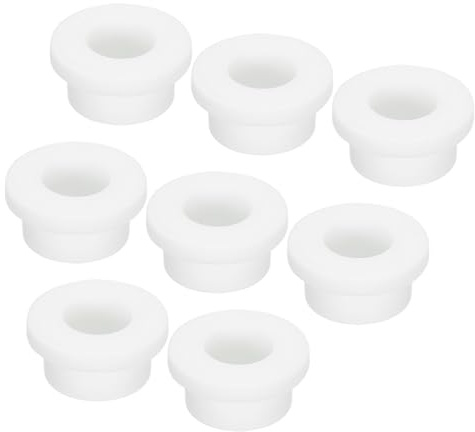 QUARKZMAN 8pz Passacavo in Gomma a Forma di T, Diametro 24mm Diametro Interno 14mm Protezione Sigillante per Fori Flessibili per Cavi Tubi, Bianco