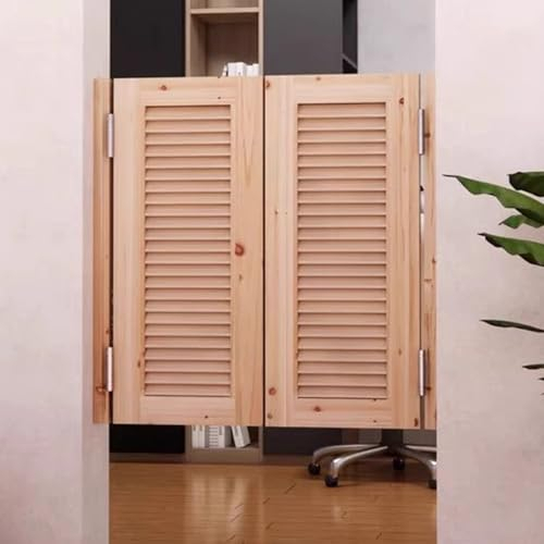 YQMHEZ Retro-Café-Schwingtür, Massivholz-Cowboy-Tür mit halber Taille, mit Scharnieren, Bar-Küchen-Trenntür, Badezimmer-Flur-Gartenzaun-Tor, anpassbar (Size : W115Hx90cm/W45xH35in)