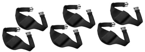 Parliky 6pcs Microphone Waist Pack Carrier Pouch for Gym Trainers and Sturdy Mic Holder Bag for Fitness Black