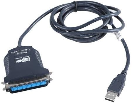 REITINGE Cable de impresora USB a CN36 de 180 cm de longitud, adaptador de puerto paralelo de 36 pines para impresoras, computadora, color negro