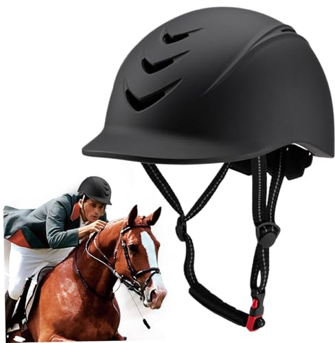 Casco de Montar a Caballo, Sombrero de Montar a Caballo Suave y Transpirable con Correa Ajustable, Sombreros y Cascos ecuestres de Seguridad para Hombres para Mujeres, Sombrero de Montar, Casco de mo
