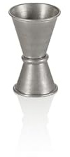 Jigger, Ø 4,5 cm, altezza 7 cm, 1,5/3 cl, vintage, acciaio al cromo nichelato, rivestimento PVD
