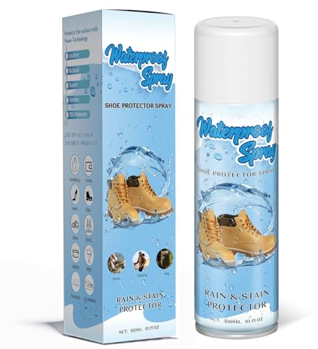etching Shoe Protector Spray, Suede Protector Spray, Rain & Stain Waterproof Protection for Shoes, Boots, Handbags, Purses, Suede, Leather, Canvas, Nubuck, Fabric, Nylon, 10.15Oz