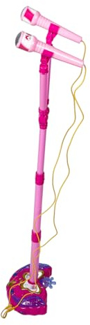 Mikikit Juguete de Micrófono para Azul Máquina de Karaoke Portátil con Soporte Micrófono para Jugar y Cantar Fiestas Familiares