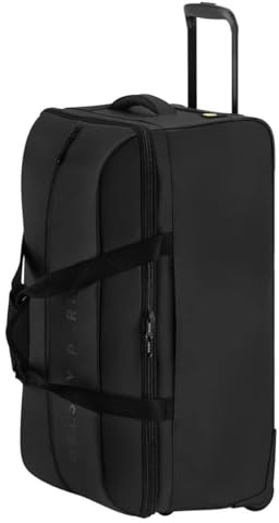 Delsey Paris Torrent Reisetasche mit Rollen, wasserdicht, Reisegepäck, Schwarz