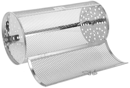 TOYZFRIENDY Stainless Steel Rotisserie Oven Cage with Rotatable Locking Basket for Even Heating Non-deformable Baking Pan Replacement for Air Fryer and Convection Oven