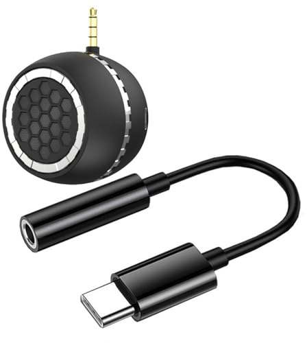 Illkjasfc Altoparlante Portatile Leggero con Cavo da 3 W Amplificatore Stereo Ricaricabile per Smartphone Laptop Tablet Altoparlante Esterno