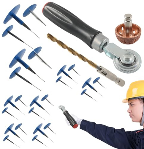 Parche para tapón de reparación de neumáticos: aguja en espiral endurecida, remedio plano, corrector ďe pérdida đe aire, extracción d́e escariado d̄e limpieza dé orificios, colección portátil ďé recup