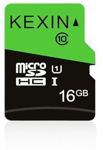 KEXIN Tarjeta Micro SD de 16 GB, microSDHC UHS-I Class 10 A1 U1, Tarjeta Mini SD Tarjeta de Memoria para Smartphone, Tableta, cámara