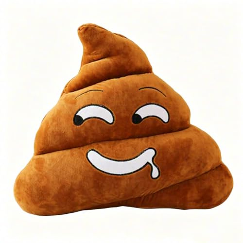 JORCEDI Poop Plüschtier, Poop Plush Pillow, Kreative Puppe, Witziges Dekokissen, lustiges Geschenk für Erwachsene Jugendliche Kinder (35cm,Sabbern)