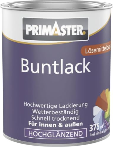 Primaster Buntlack 375 ml silbergrau hochglänzend Lack