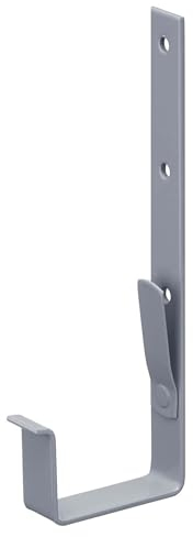 INEFA Dachrinnenhalter Kastenrinne Stahl NW68 / 68mm Grau Rinnenhalter Dachrinnenzuberhör, einfache Montage, Made in Germany