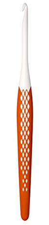 Prym, mandarine 218486 Woll-Häkelnadel Ergonomics, 4,5 mm | 16 cm, Kunststoff