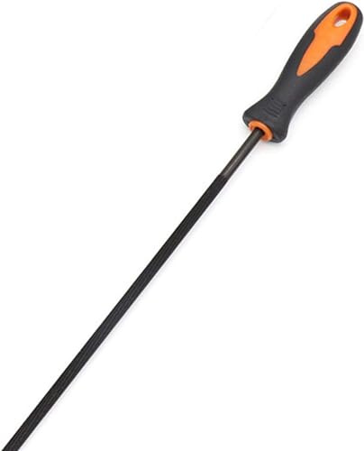 Lima de escofina de metal, juego de limas de aguja, 1 lima circular de sierra eléctrica de 4 mm / 4,8 mm / 5,5 mm, utilizada for rectificar cadena, lima resistente de acero con rodamientos de acero ci