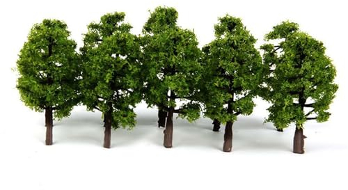 8 cm DIY Mini Modell Bäume Micro Landschaft Dekor, 8 cm Zug Layout Modelleisenbahn Zubehör für Gebäudemodell (20 Stück)