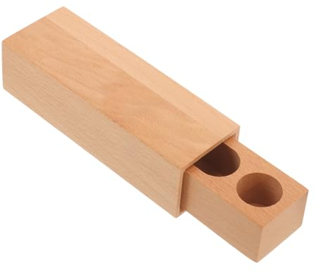 EXCEART Stempel Aufbewahrungsbox Holzstempelkissen Organizer Praktisch Für Reisen Und Büro Elegante Verarbeitung Vielseitige Aufbewahrungsmöglichkeit Für Stempel Und Stempelkissen