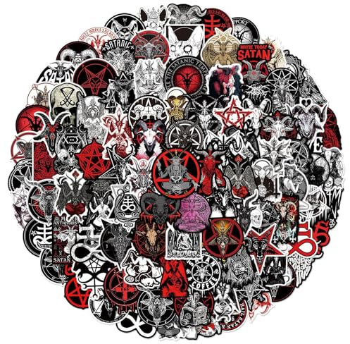 100 adesivi a forma di stella gotica, impermeabili, in vinile, per laptop, bicicletta, skateboard, chitarra, snowboard, ragazzi e adulti