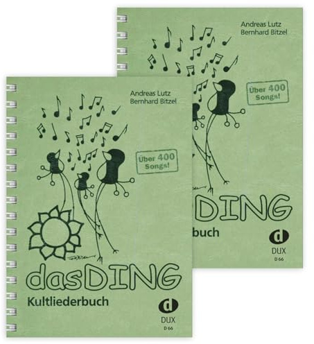 2 x Das Ding 1: (Doppelpack) - Liederbuch - DIN A5 - Band 1 - Kultliederbuchs - ISBN 9783934958661 + Soundman Reinigungstuch und Pleks (2er Pack)