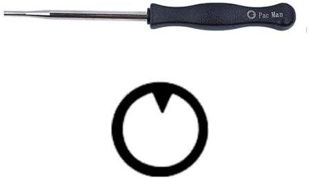 KRHQPNFN Outil de réglage du Tournevis de réglage du carburateur pour Les Coupes de Coupes compatibles et Plus Encore(Pacman)