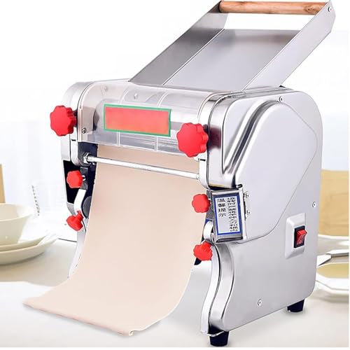 Electric Pasta Machine,Automatic Noodle Machine,Pasta Roller With A Dual-purpose Knife,Skin Thickness 0.1-20mm,750W Pure Copper Motor,3mm/9mm Noodles,for Home Restaurant Commercia(Noodle width 22cm/8.