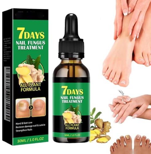Suero de crecimiento de uñas de jengibre, tratamiento de uñas de jengibre, soporte para el cuidado de las uñas, suero de tratamiento de uñas de 7 días, aceite fortalecedor de aceite nutritivo para