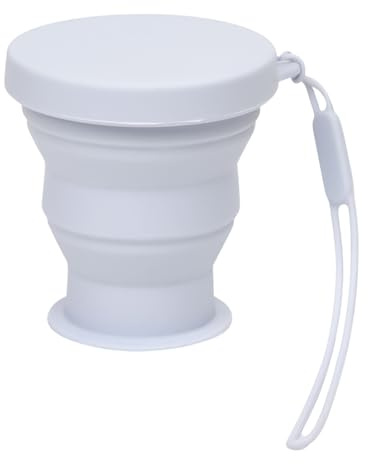 Celuicion Taza plegable para café, 200 ml, vaso de silicona para camping | Ligera y reutilizable, aislamiento térmico, hidratación para excursiones apta para bebidas calientes y frías