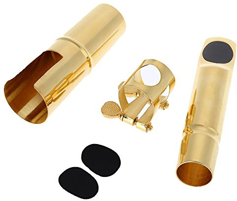 Mtlavishishishishing jazz saxophone alto sassofono 7c bocchetto in metallo con placcatura dorata ideale per i sassofonisti professionisti e la costruzione in metallo lo mantiene