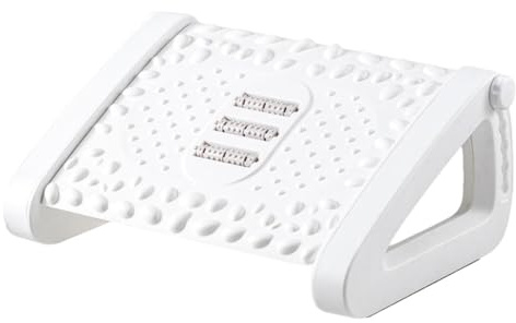 Repose-pieds sous le bureau - Repose-pieds | 6 hauteurs réglables pour se reposer, multi-usage et confortable et Tabouret ergonomique incliné avec structure de massage et maison à roulettes et