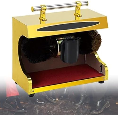 Automatic Shoe Polisher - Induction Shoe Polish Machine, Electric Shoe Brush for Home and Office, with Double Combination Brush